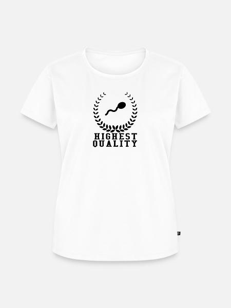 Höchste Qualität Sperma - Frauen Premium Bio T-Shirt - Weiß