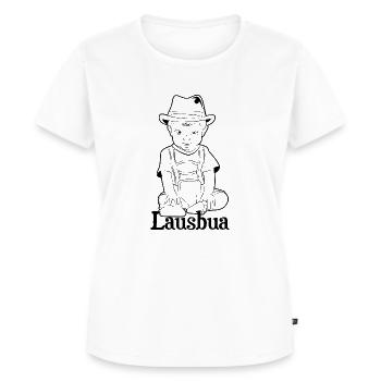 Lausbua Kärnten - Frauen Premium Bio T-Shirt - Weiß - Vorne - AI Model Female 172 dark (172cm)
