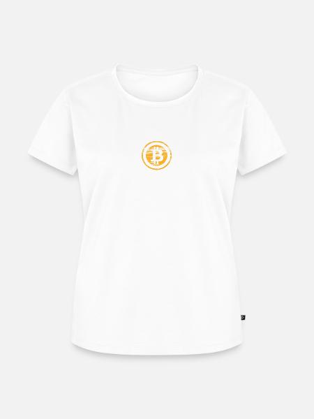 Bitcoin (Bitcoin) - Frauen Premium Bio T-Shirt - Weiß