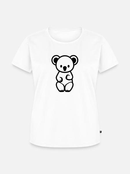 Koala - Frauen Premium Bio T-Shirt - Weiß