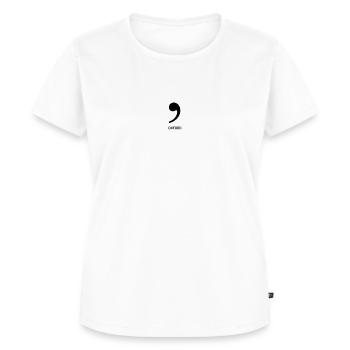 Oxford Komma-Fan - Frauen Premium Bio T-Shirt - Weiß - Vorne - AI Model Female 172 dark (172cm)
