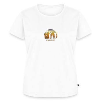 Retro California Golf Golfing Fan Golfer Geschenk - Frauen Premium Bio T-Shirt - Weiß - Vorne - AI Model Female 172 dark (172cm)