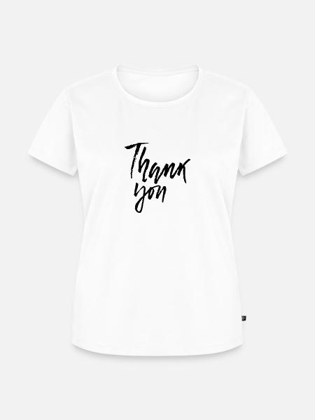 Thank you - Frauen Premium Bio T-Shirt - Weiß