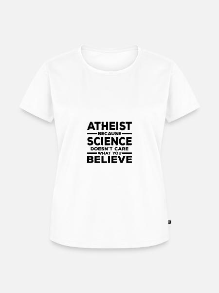 Atheisten - Frauen Premium Bio T-Shirt - Weiß
