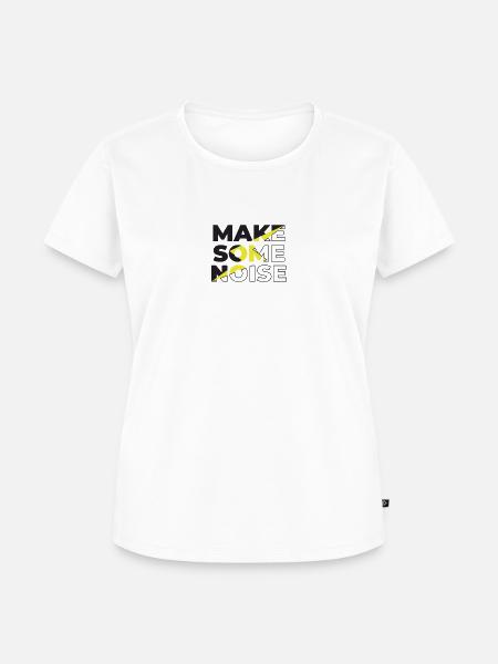 Make Some Noise - Frauen Premium Bio T-Shirt - Weiß