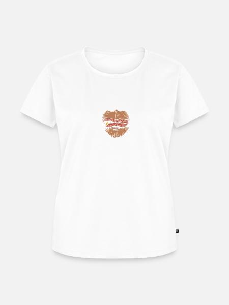affengesicht - Frauen Premium Bio T-Shirt - Weiß