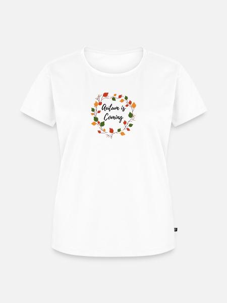 Autum is Coming - Frauen Premium Bio T-Shirt - Weiß