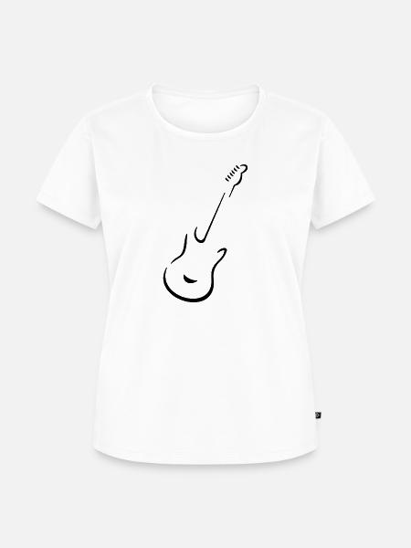 Gitarre - Frauen Premium Bio T-Shirt - Weiß
