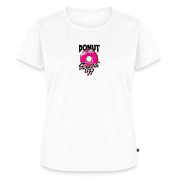 Donut Grow Up - donut - Women's Premium Organic T-shirt - white - Front - AI Model Female 172 dark (172cm)