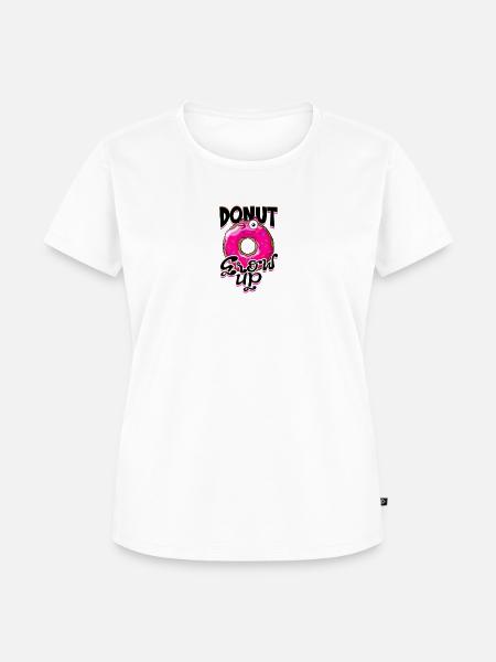 Donut Grow Up - Donut - Frauen Premium Bio T-Shirt - Weiß