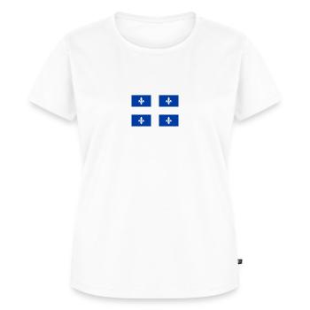Quebec Canada - Frauen Premium Bio T-Shirt - Weiß - Vorne - AI Model Female 172 dark (172cm)