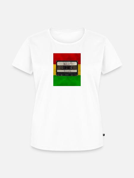 Mix Tape Reggae - Frauen Premium Bio T-Shirt - Weiß