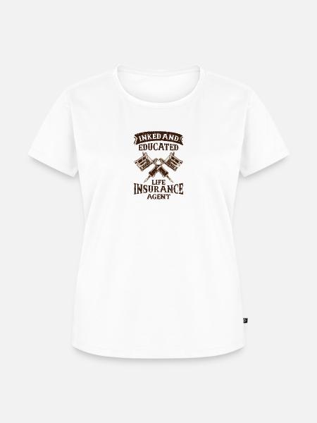 Eingefärbter und ausgebildeter Lebensversicherungsagent - Leben - Frauen Premium Bio T-Shirt - Weiß