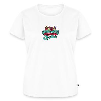 Cupcakes machen alles besser - Cupcake - Frauen Premium Bio T-Shirt - Weiß - Vorne - AI Model Female 172 dark (172cm)