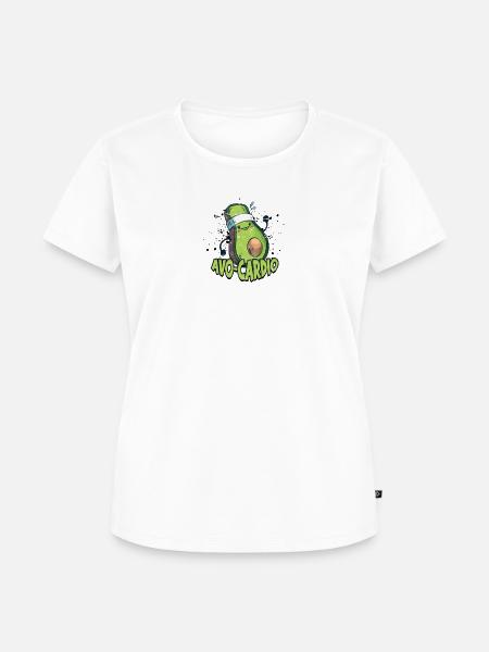 Avo-cardio - Avocado - Frauen Premium Bio T-Shirt - Weiß