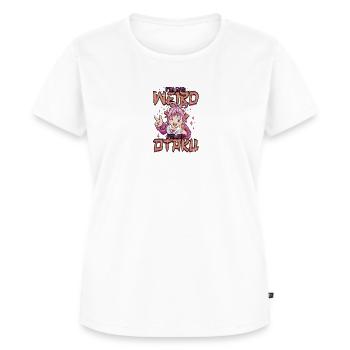 Ich bin nicht komisch; Ich bin ein Otaku - Anime - Frauen Premium Bio T-Shirt - Weiß - Vorne - AI Model Female 172 dark (172cm)