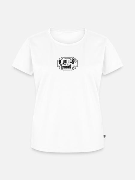 Mut ist unsterblich - Gladiator - Frauen Premium Bio T-Shirt - Weiß