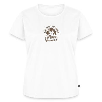 Ich interessiere mich für Fitness - Gesundheit - Frauen Premium Bio T-Shirt - Weiß - Vorne - AI Model Female 172 dark (172cm)