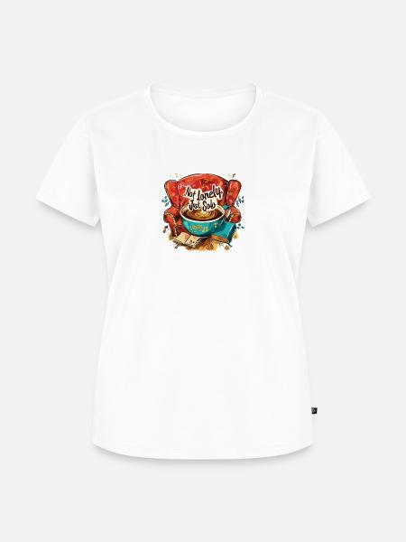 Ruhige Solo-Momente - Frauen Premium Bio T-Shirt - Weiß