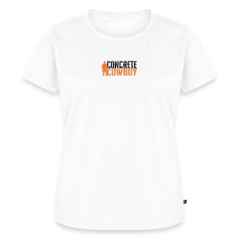Cowboy en béton - Western - T-shirt Premium bio Femme - blanc - Devant - AI Model Female 172 dark (172cm)