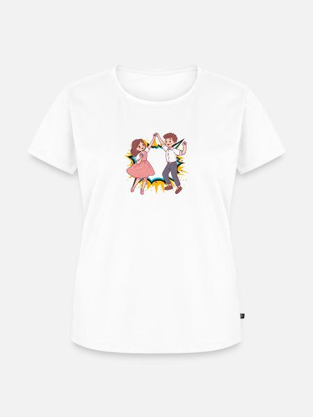 Tanzpaar Foxtrott - Frauen Premium Bio T-Shirt -