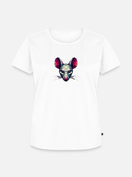 Polygon Maus - Frauen Premium Bio T-Shirt - 