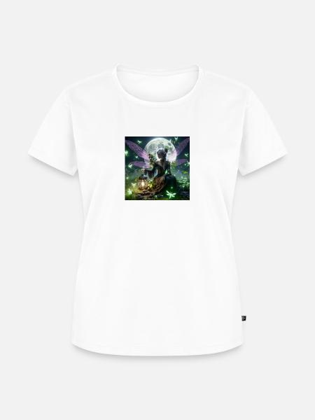 Gothic Elfe mit Laterne - Frauen Premium Bio T-Shirt -