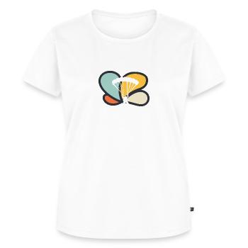 Parachutisme - T-shirt Premium bio Femme - blanc - Devant - AI Model Female 172 dark (172cm)