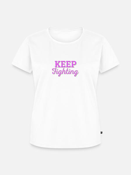 Keep Fighting - Frauen Premium Bio T-Shirt - 