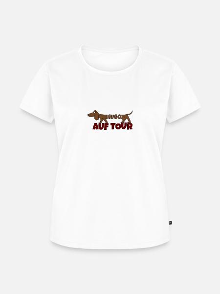 Hugo auf Tour - Frauen Premium Bio T-Shirt - Weiß