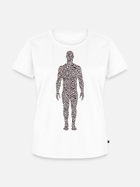 Shadow man - Frauen Premium Bio T-Shirt - Weiß