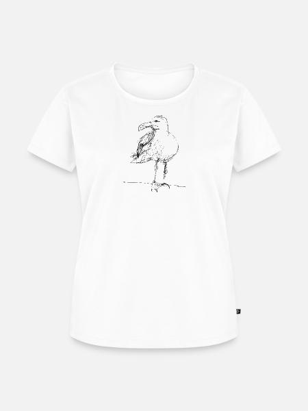 Möwe - Frauen Premium Bio T-Shirt - Weiß