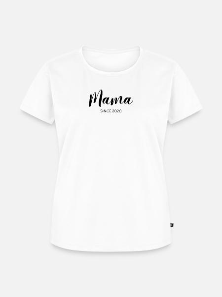 Mama since 2020 - Frauen Premium Bio T-Shirt - Weiß