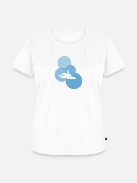 Jetski Motorschlitten Wakeskating - Frauen Premium Bio T-Shirt - Weiß