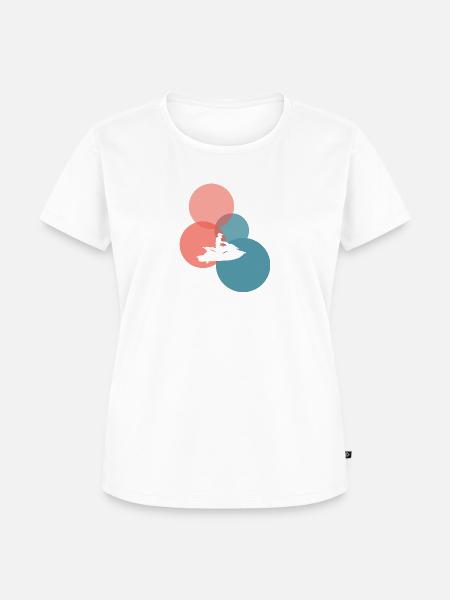 Jetski Motorboot Motorschlitten - Frauen Premium Bio T-Shirt - Weiß