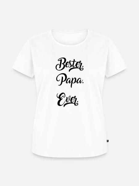 Papa - Frauen Premium Bio T-Shirt - Weiß