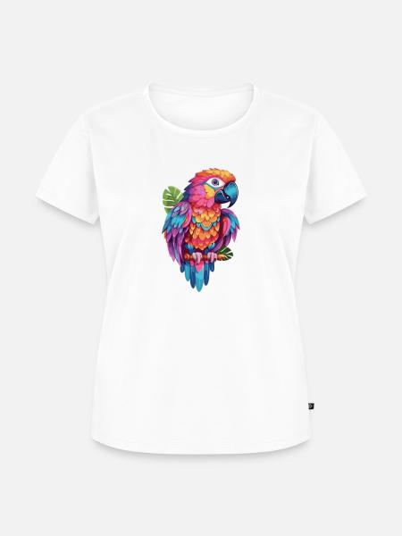 Papagei - Frauen Premium Bio T-Shirt - Weiß