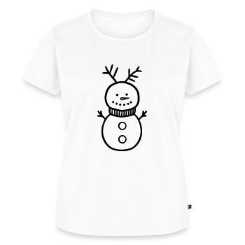 Bonhomme de neige - T-shirt Premium bio Femme - blanc - Devant - AI Model Female 172 dark (172cm)