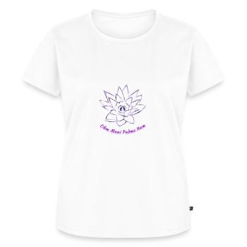 Lotus flower - Women's Premium Organic T-shirt - white - Front - AI Model Female 172 dark (172cm)