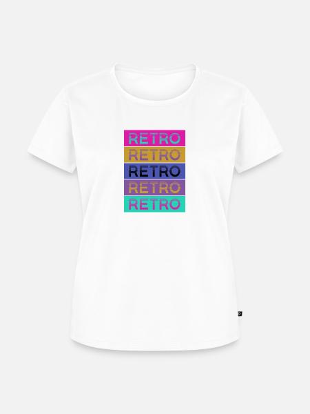 Retro Style - Frauen Premium Bio T-Shirt - Weiß