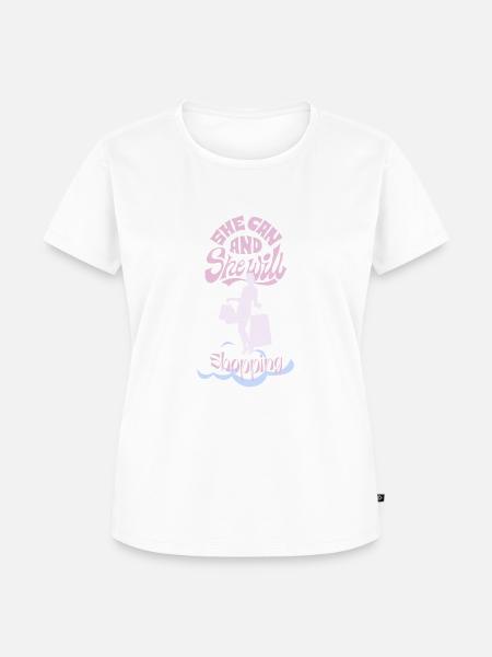 Shopping Queen - Frauen Premium Bio T-Shirt - Weiß