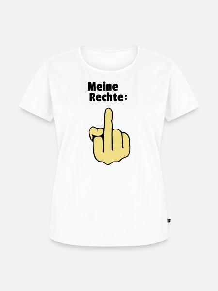 Meine Rechte - Frauen Premium Bio T-Shirt - Weiß