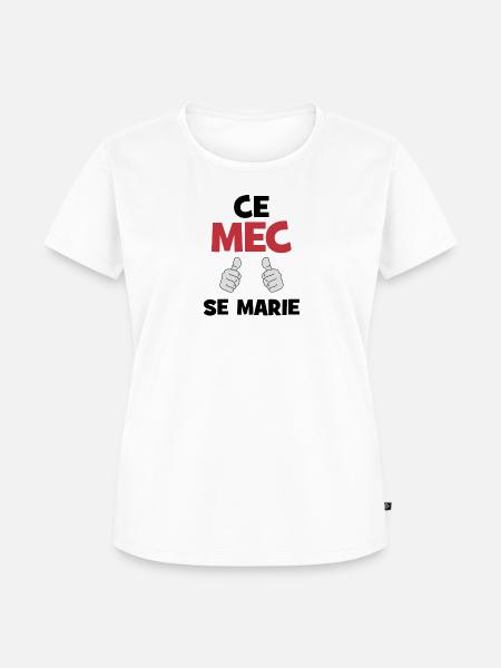 Dieser Kerl heiratet. - Frauen Premium Bio T-Shirt - Weiß