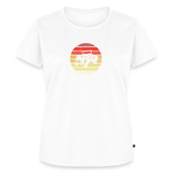 Armee, Offroad, Geländewagen, Oldtimer, Willys MB - Frauen Premium Bio T-Shirt - Weiß - Vorne - AI Model Female 172 dark (172cm)