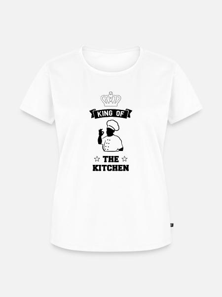 King of the Kitchen - Frauen Premium Bio T-Shirt - Weiß
