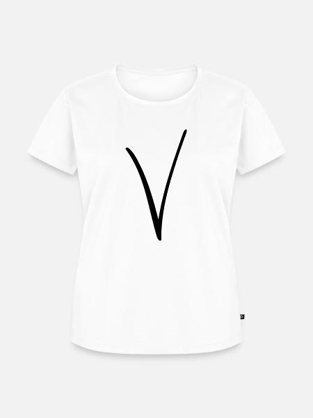 Das V - Frauen Premium Bio T-Shirt - Weiß