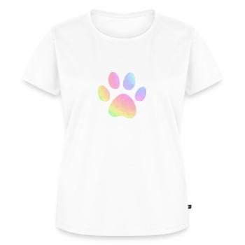 Pastel Paw Print - Women's Premium Organic T-shirt - white - Front - AI Model Female 172 dark (172cm)