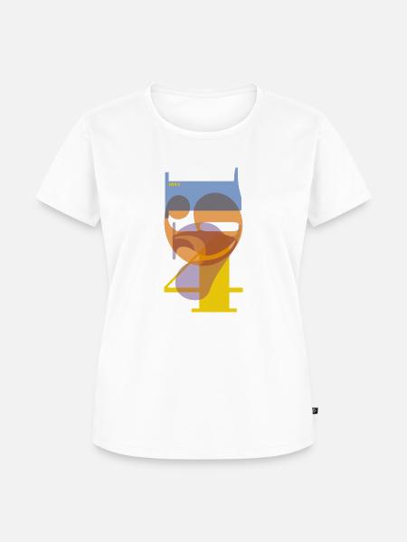 1974 Typoart - Frauen Premium Bio T-Shirt - Weiß