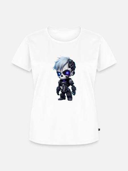 Robo-Skeleton - Frauen Premium Bio T-Shirt - Weiß