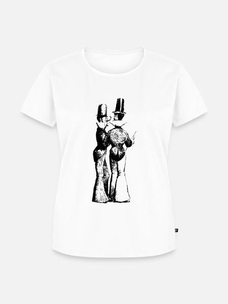 Dandys des 19. Jahrhunderts - Frauen Premium Bio T-Shirt - Weiß